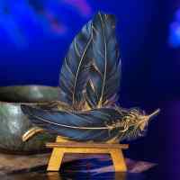 Набор стикеров Floating Cloud: Перья ангела (черные)