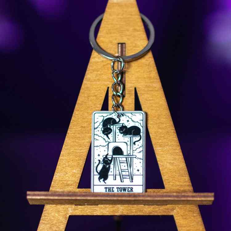 Брелок акриловый Tarot: The tower