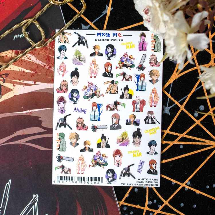 Слайдер для ногтей: Chainsaw Man WB 29