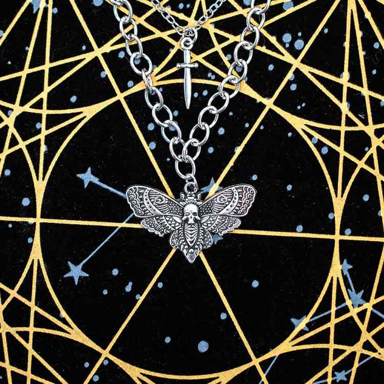 Кулон Kadabra: Мотылек и нож (двойной)