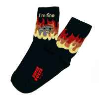Носки SuperSocks "I m fine": Черный