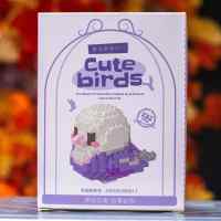 Конструктор Bricks Cute birds: Попугай фиолетовый