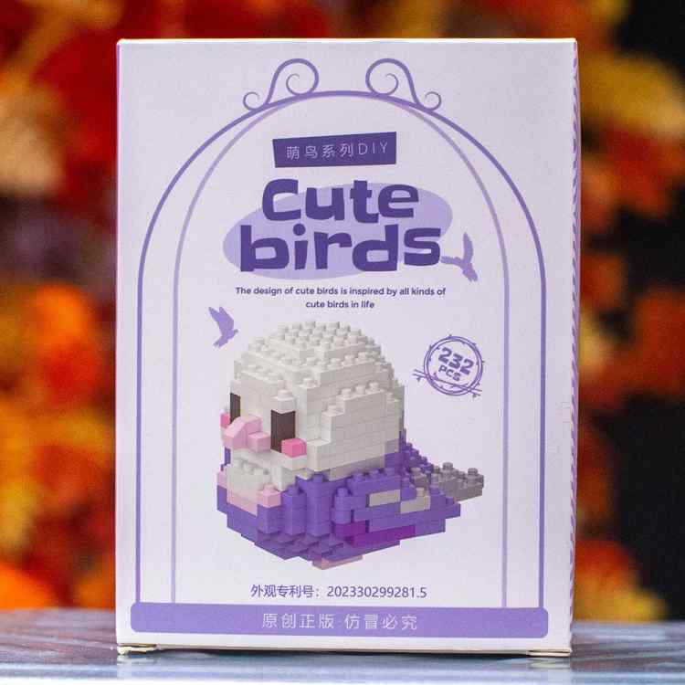 Конструктор Bricks Cute birds: Попугай фиолетовый