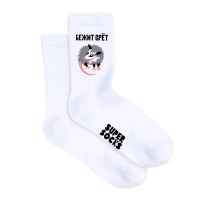 Носки SuperSocks "Бежит орет" Белый