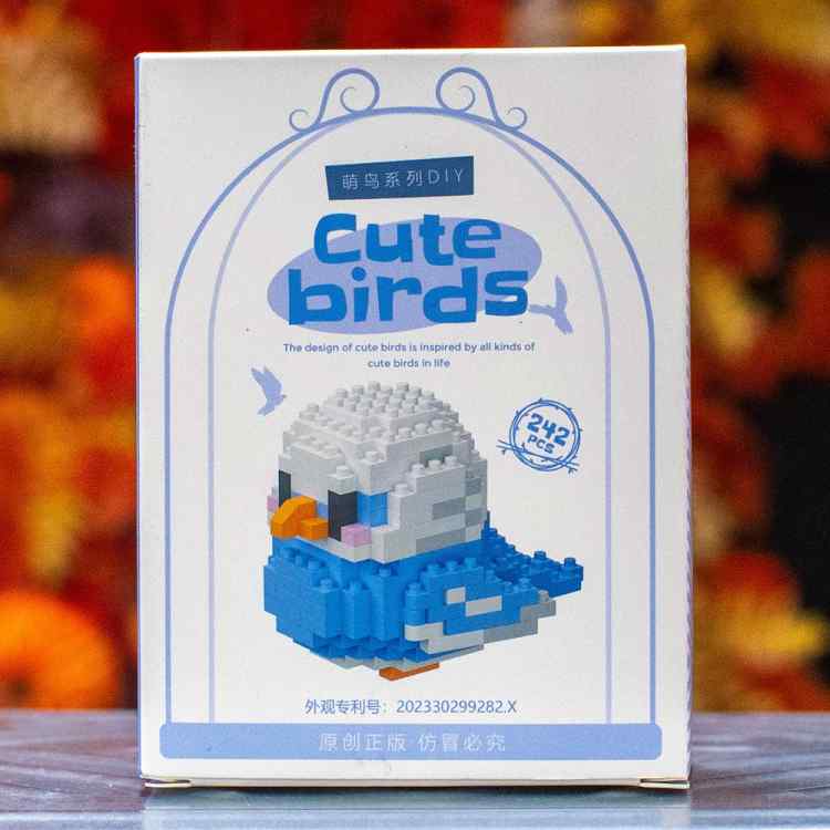 Конструктор Bricks Cute birds: Попугай голубой