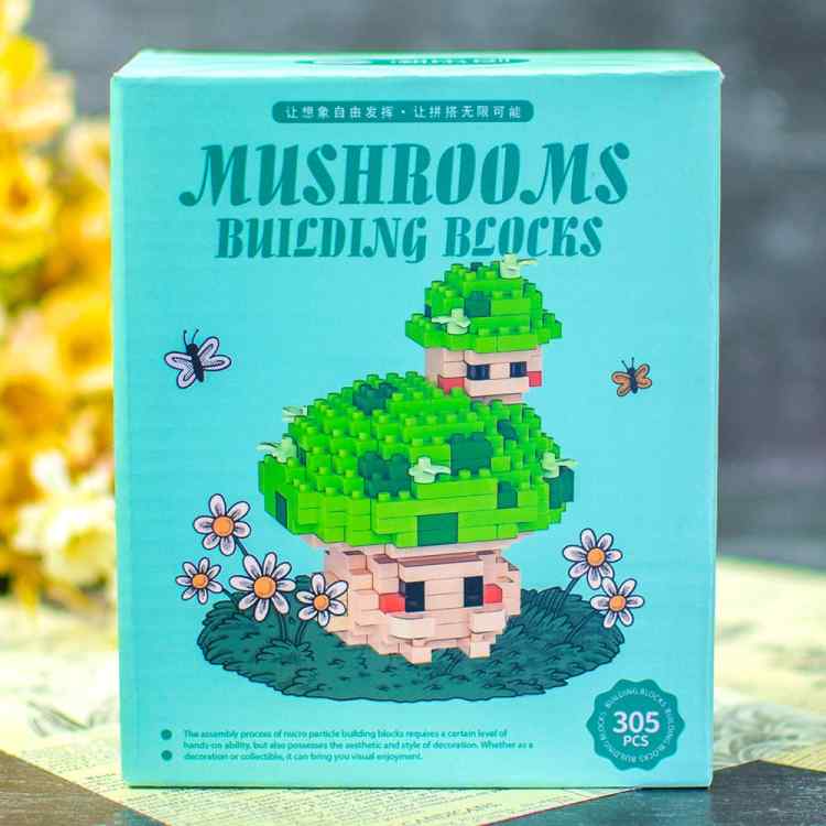 Конструктор Mushrooms Building block: Зеленый гриб 