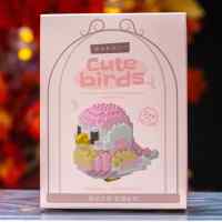 Конструктор Bricks Cute birds: Попугай розовый