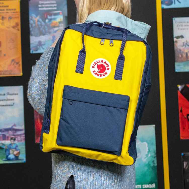 Рюкзак Kanken: Желтый с черным