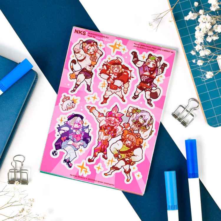 Стикерпак NKS MINI PACK GENSHIN MUSCLE
