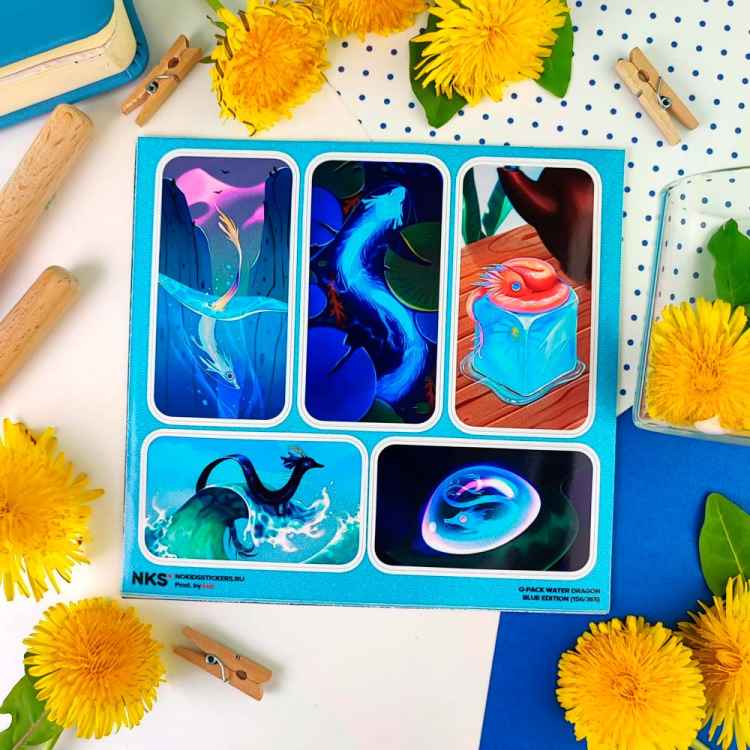 Стикерпак NKS QPACK WATER DRAGON