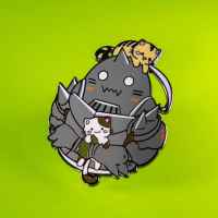 Пин Fullmetal Alchemist: Альфонс с котами