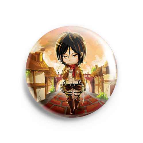 Значок Attack on Titan: Микаса #3