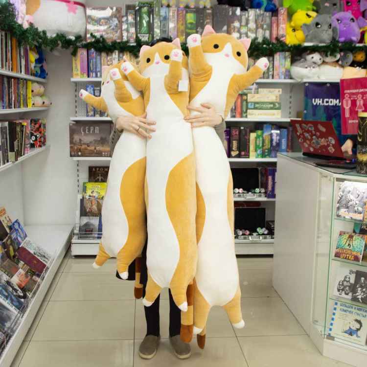 Мягкая игрушка Кот-сосиса (150 см)