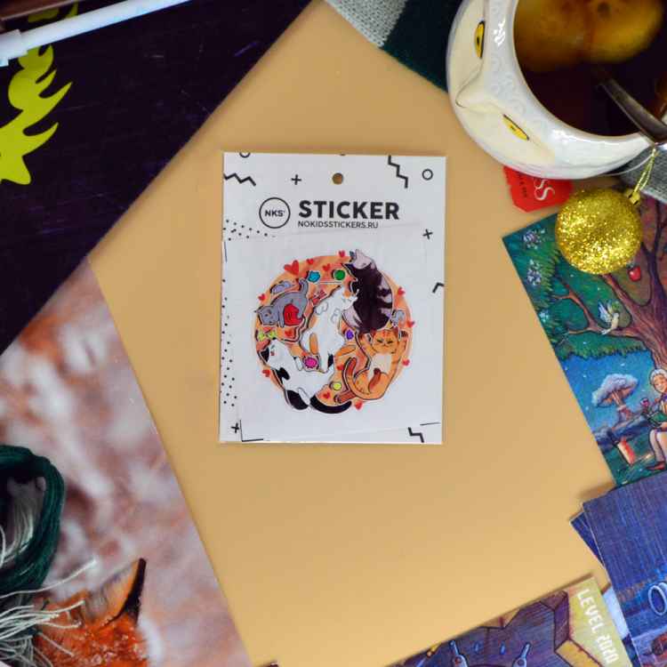 Стикерпак NKS CARD CATS HEAVEN