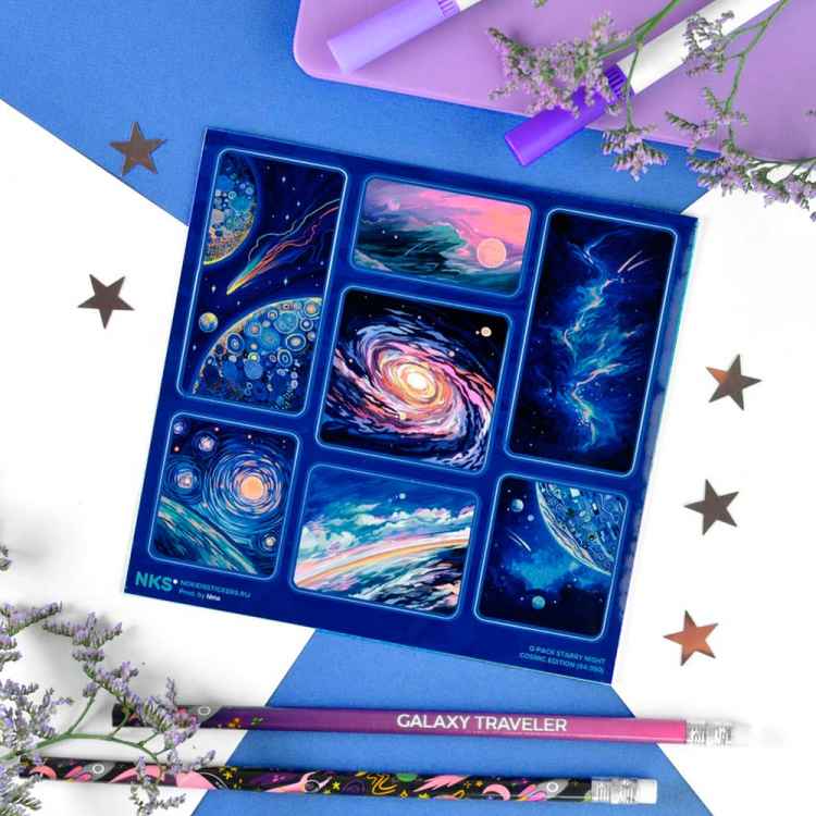 Стикерпак NKS QPACK STARRY NIGHT Стикерпак NKS QPACK STARRY NIGHT