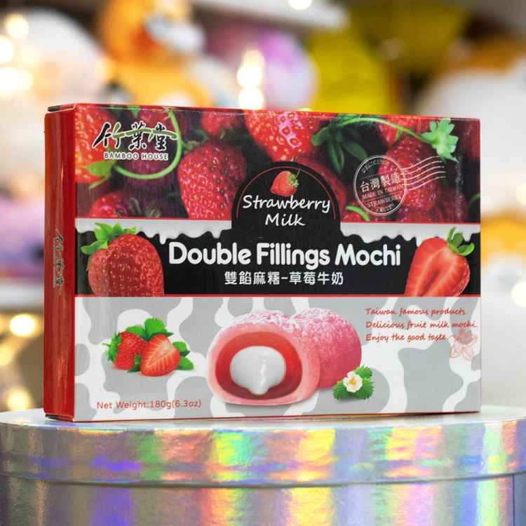 Моти Double Fillings Mochi: Клубника с молоком (180 гр.) Моти Double Fillings Mochi: Клубника с молоком (180 гр.)