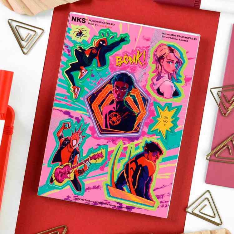 Стикерпак NKS MINI PACK SPIDERVERSE Стикерпак NKS MINI PACK SPIDERVERSE