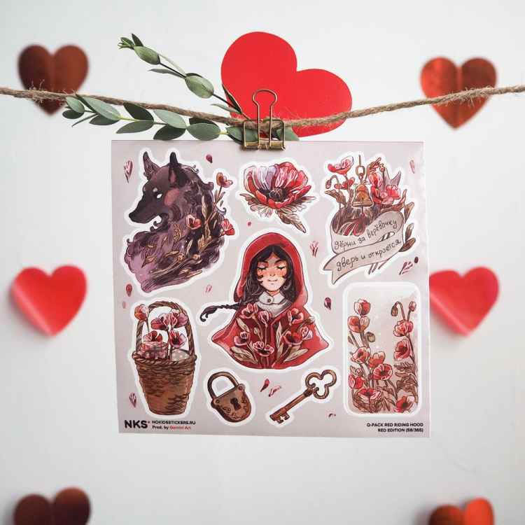 Стикерпак NKS QPACK RED RIDING HOOD
