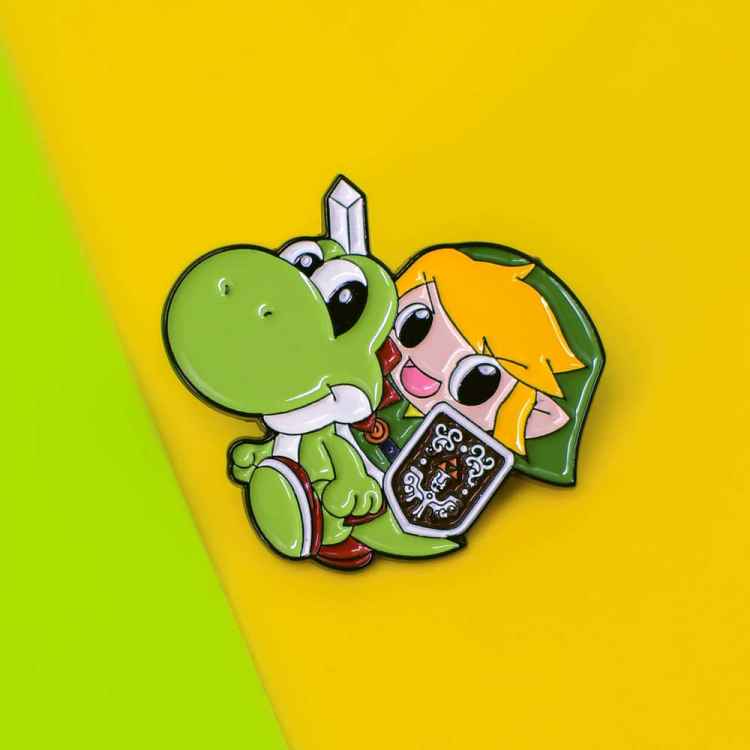 Пин Zelda: Линк с динозавром Пин Zelda: Линк с динозавром
