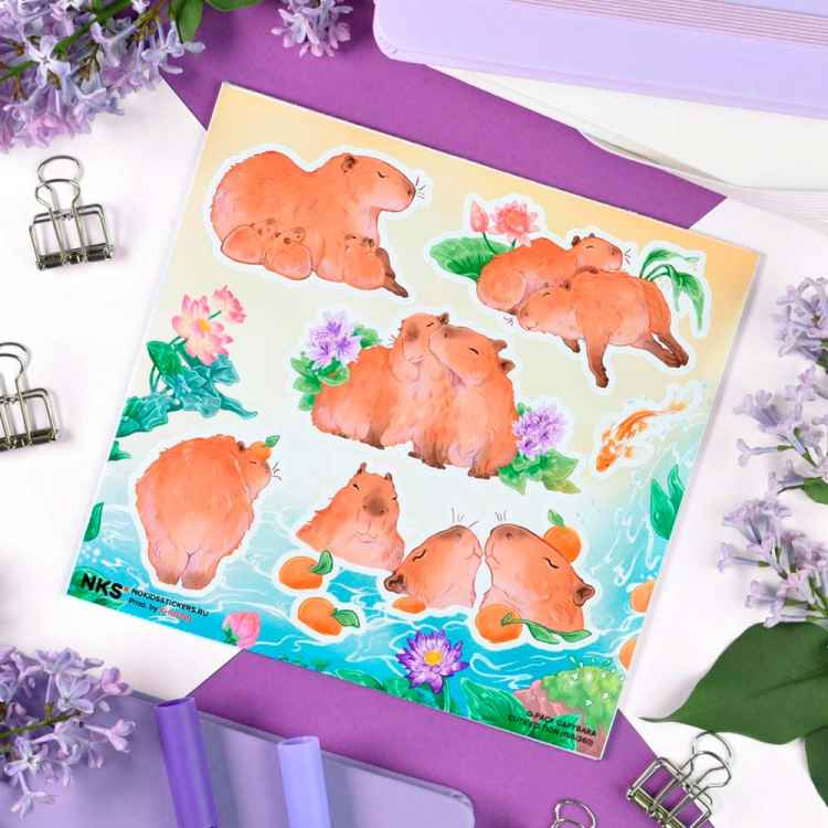 Стикерпак NKS QPACK CAPYBARA