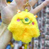 Мягкий брелок Конфетный монстр: Желтый