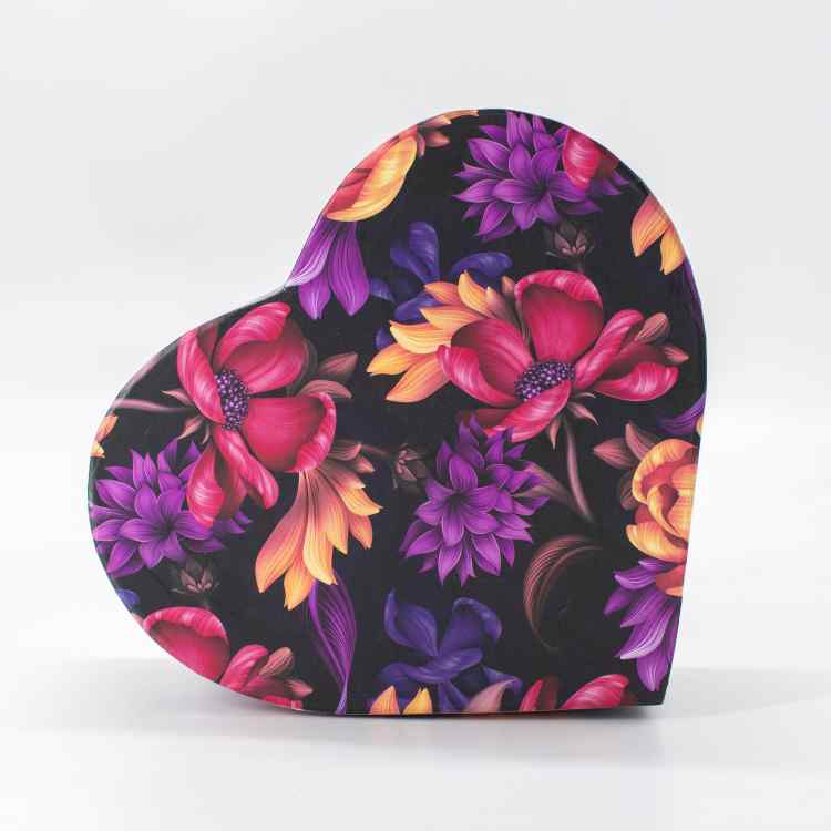 Коробка подарочная "Сердце" большая (в ассортименете)