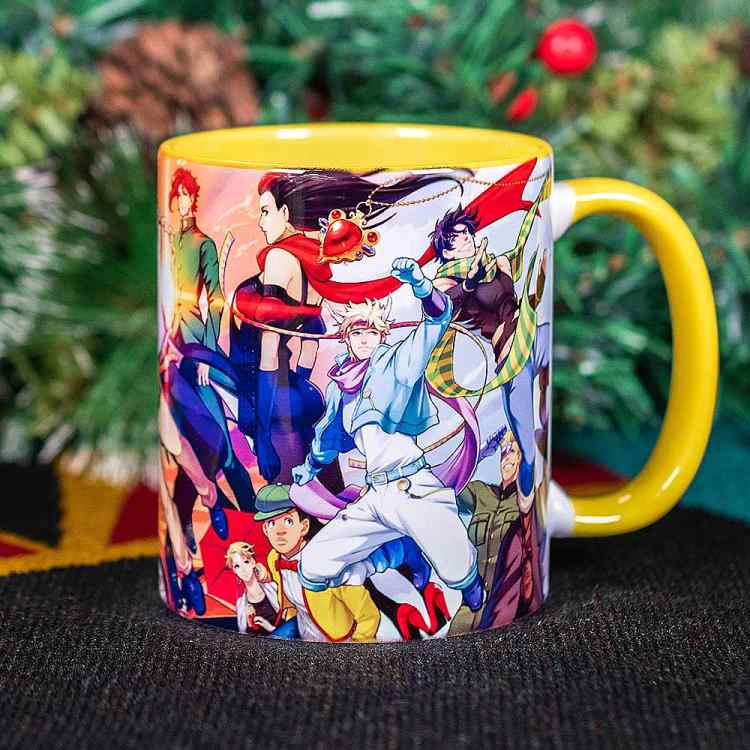 Кружка JoJo's Bizarre Adventure: Микс персонажей