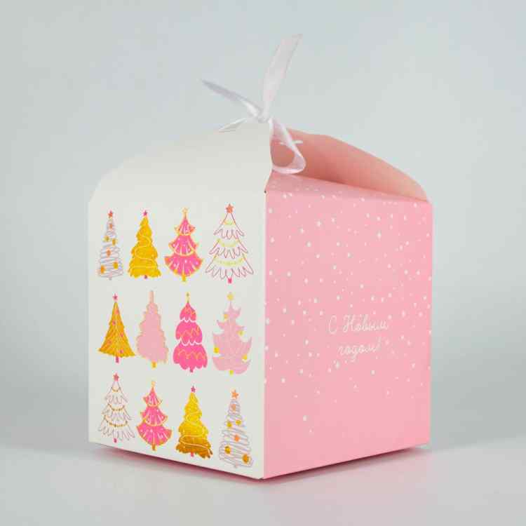 Коробка складная «Чудеса» (розовая)