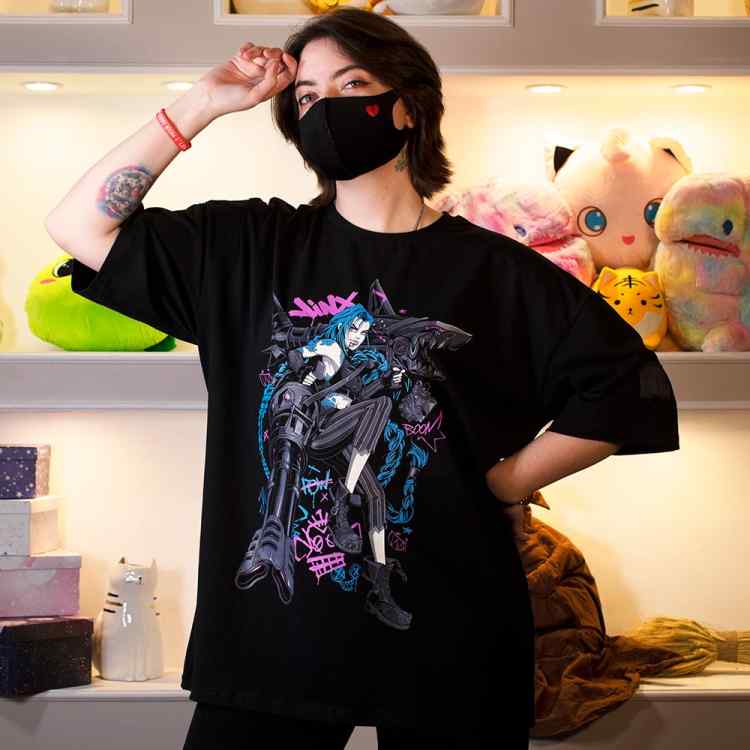 Футболка оверсайз YANAMI Wear: «JINX» (размер L)