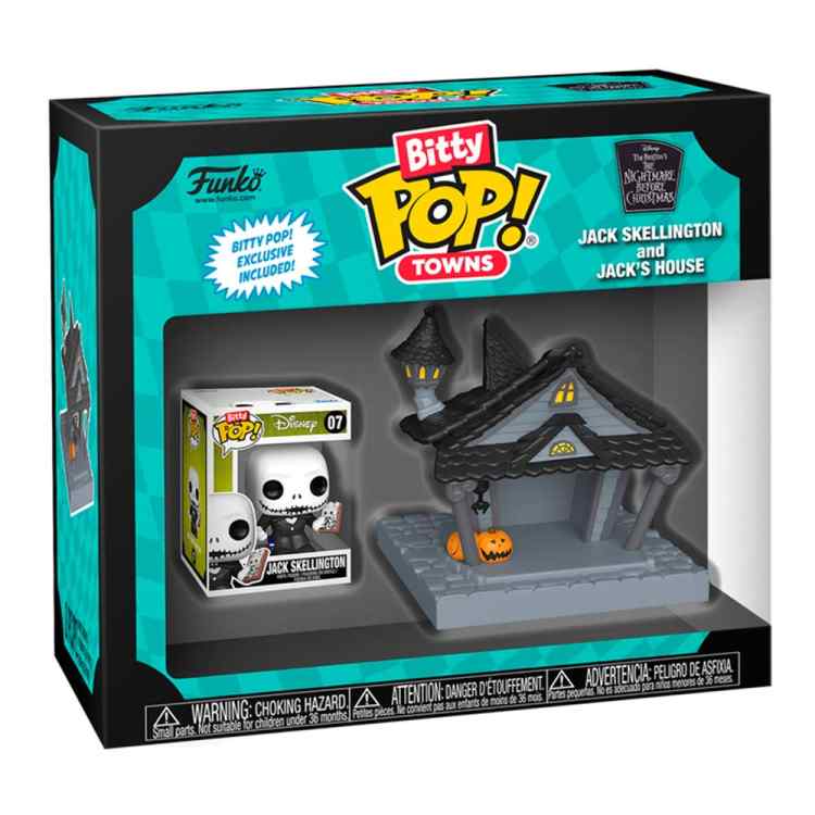 Фигурка Funko POP Bitty Towns Disney: Джек Скеллингтон с домом Джека