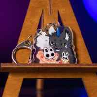 Брелок акриловый Bestias Fabulosas: Дракон черный