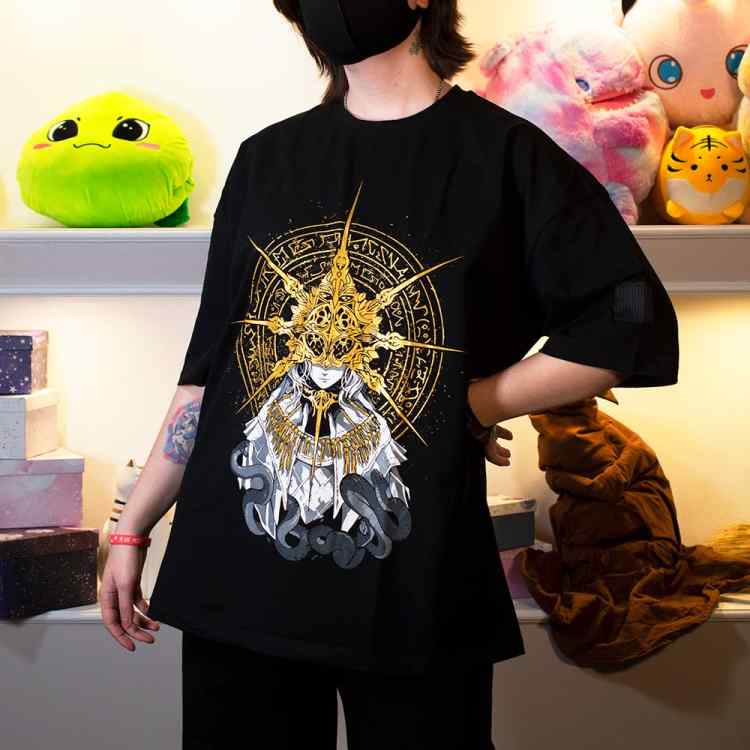 Футболка оверсайз YANAMI Wear: «DARK SUN» (размер S)