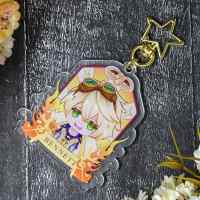 Брелок акриловый Genshin Impact: Беннет-звездочка