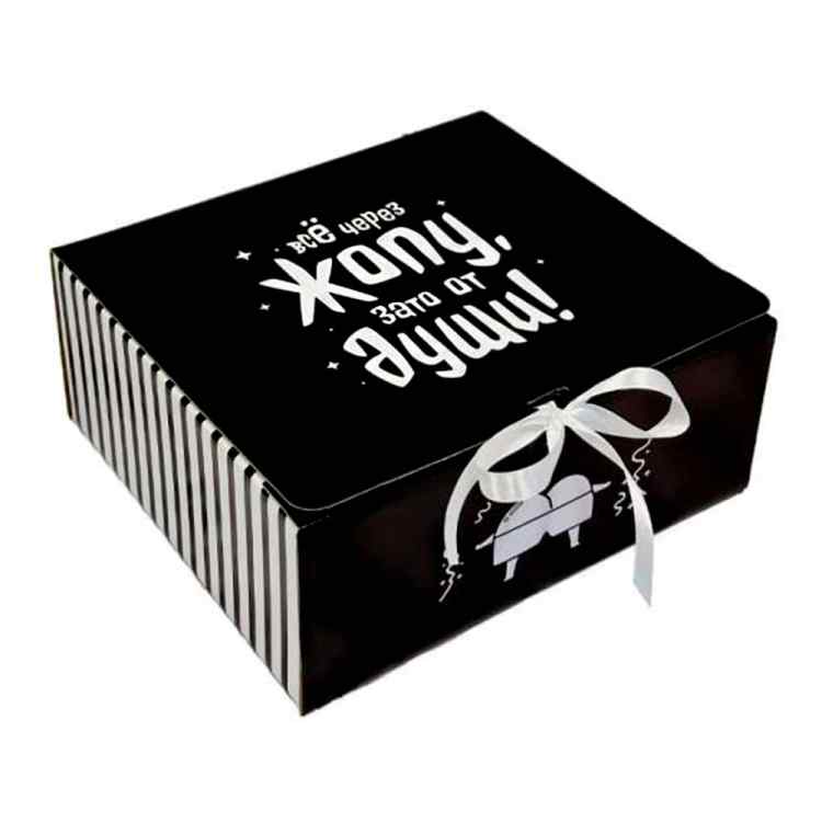 Коробка складная "Все через жопу, зато от души" 