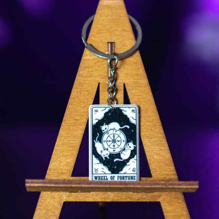 Брелок акриловый Tarot: The wheel of fortuune